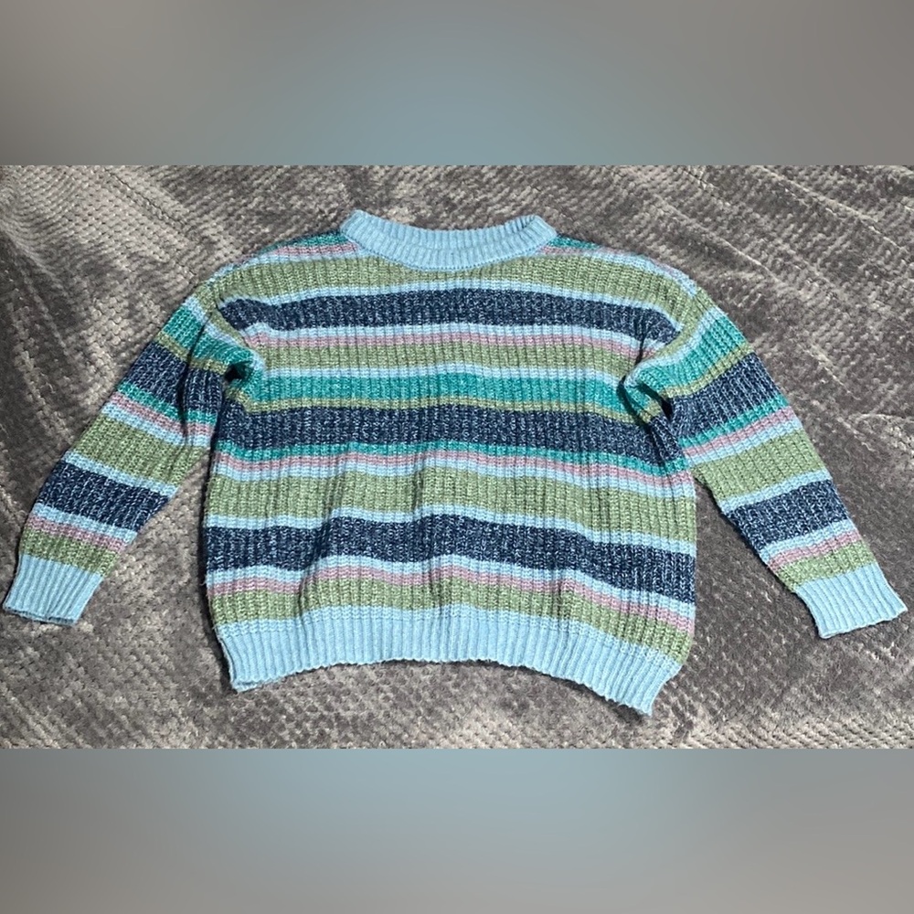 Striped knit sweater